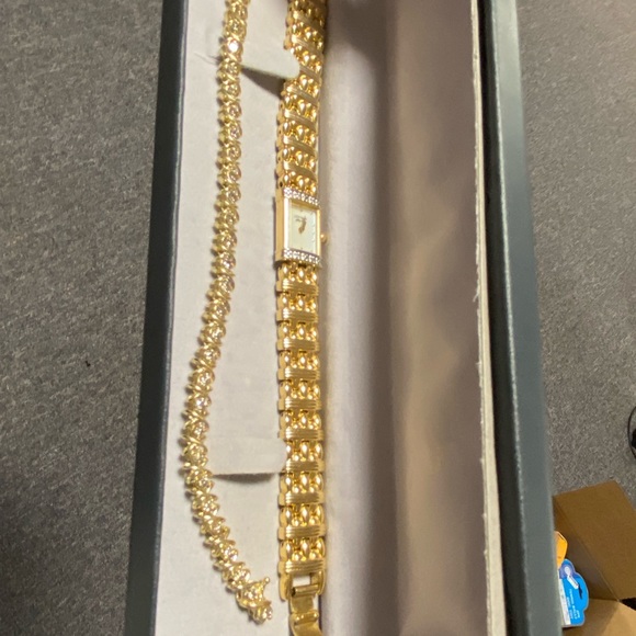 Woman’s Citizen gold watch with diamonds main image 4